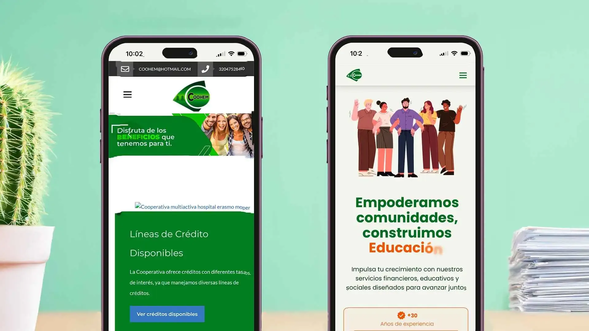 Comparative Image Old Web vs Redesign